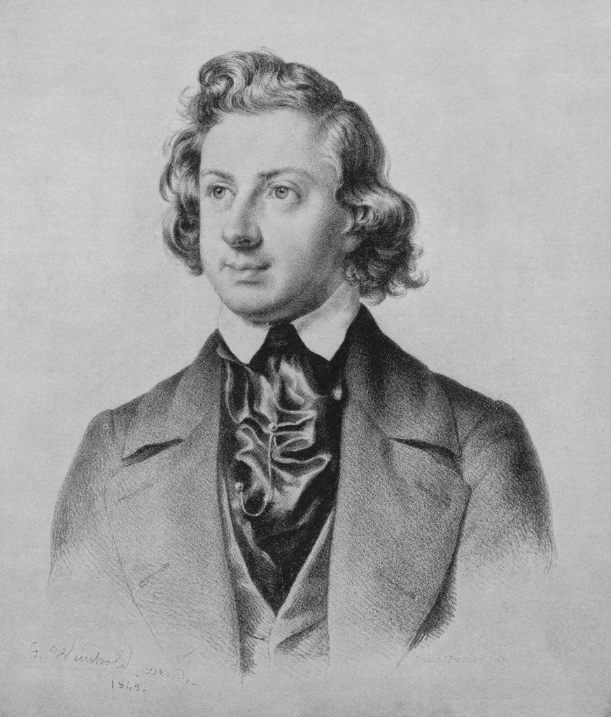 Detail of Composer Niels Wilhelm Gade by Anonymous