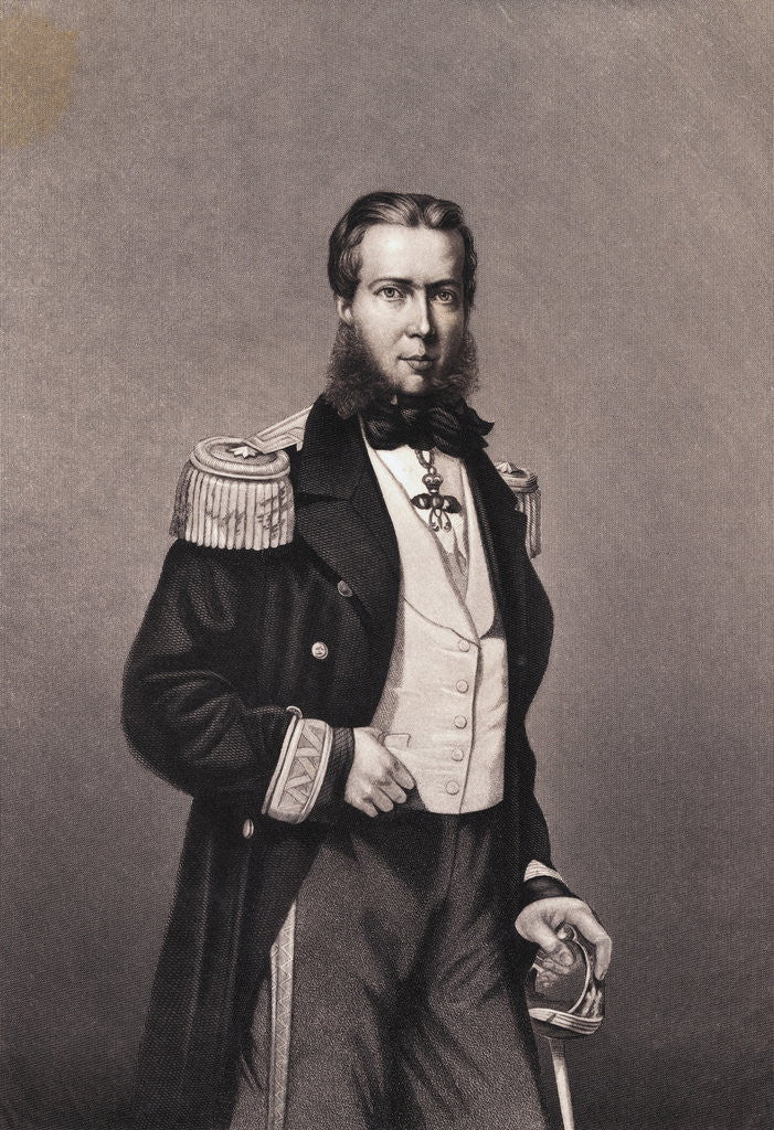 Detail of Maximilian as Archduke in Uniform with Sword by Anonymous