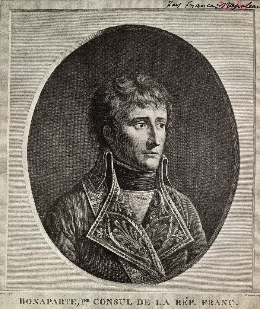 Detail of Portrait of Napoleon Bonaparte by Anonymous