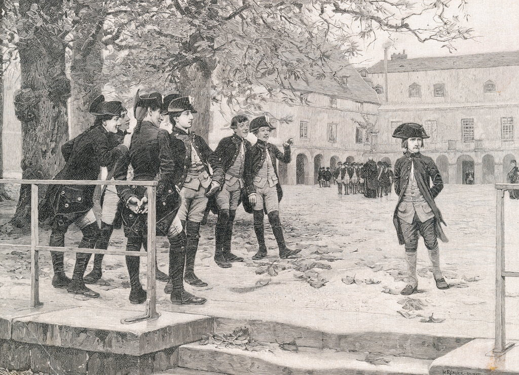 Detail of Napoleon at Military Academy by Anonymous