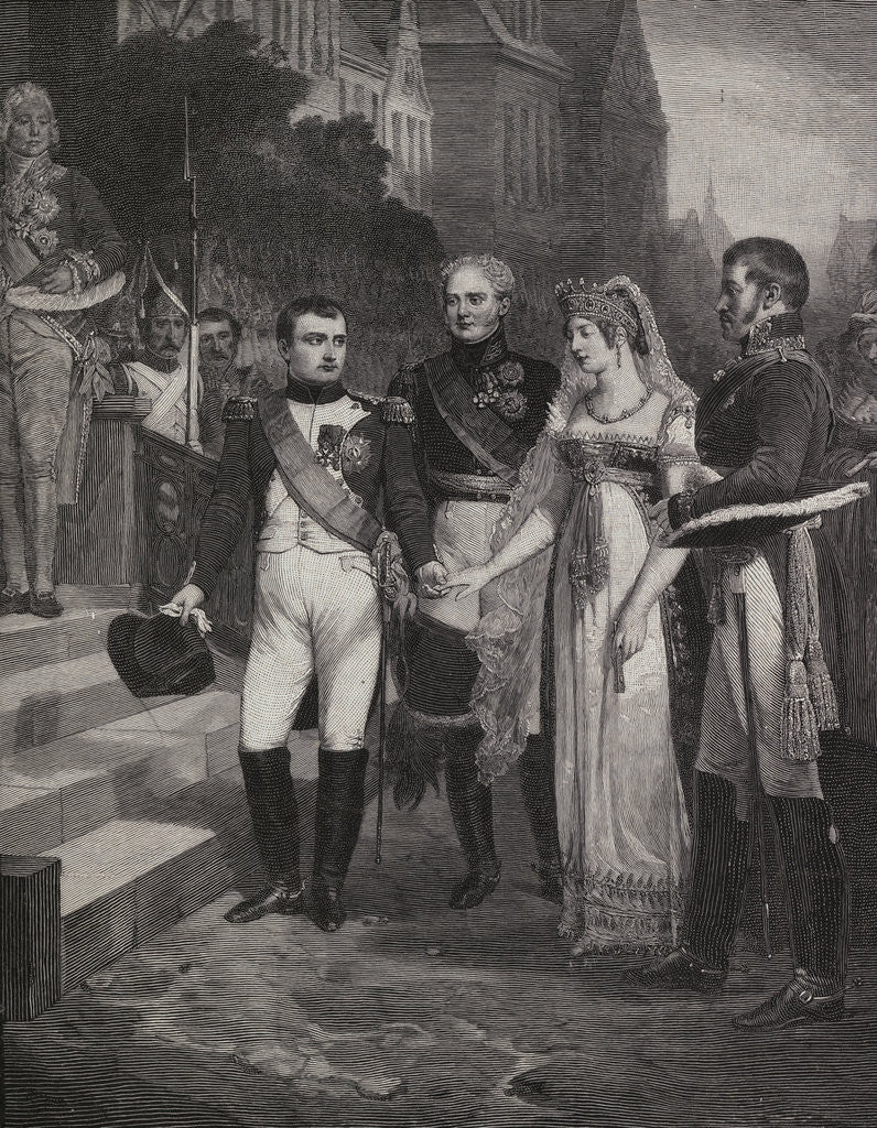 Detail of Painting Depicting Marriage of Napoleon and Queen of Prussia by Anonymous