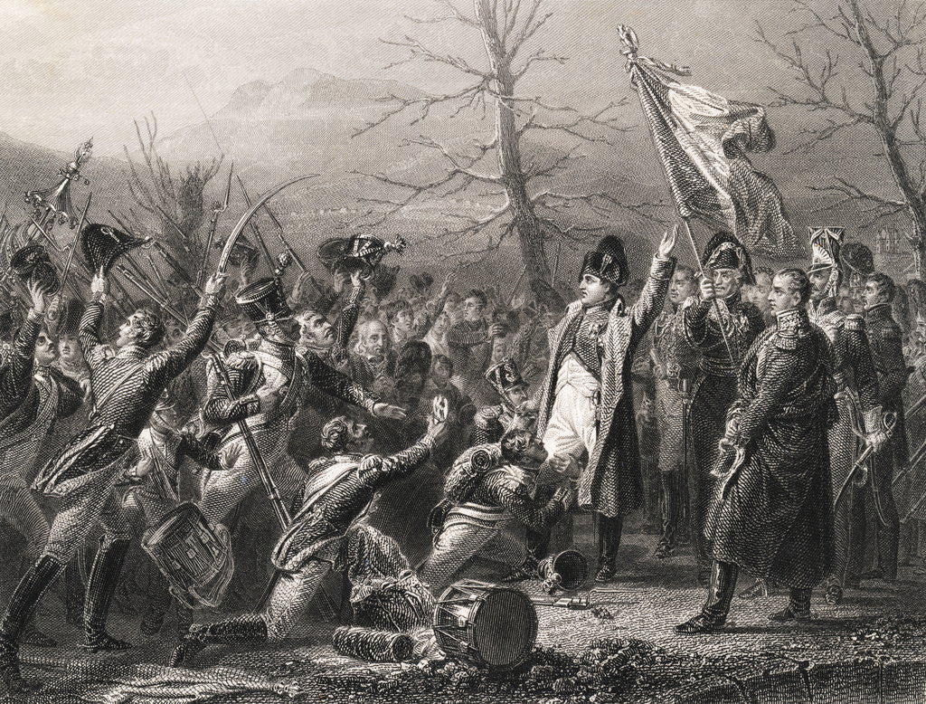 Detail of Napoleon's Return from Elba Print by Anonymous