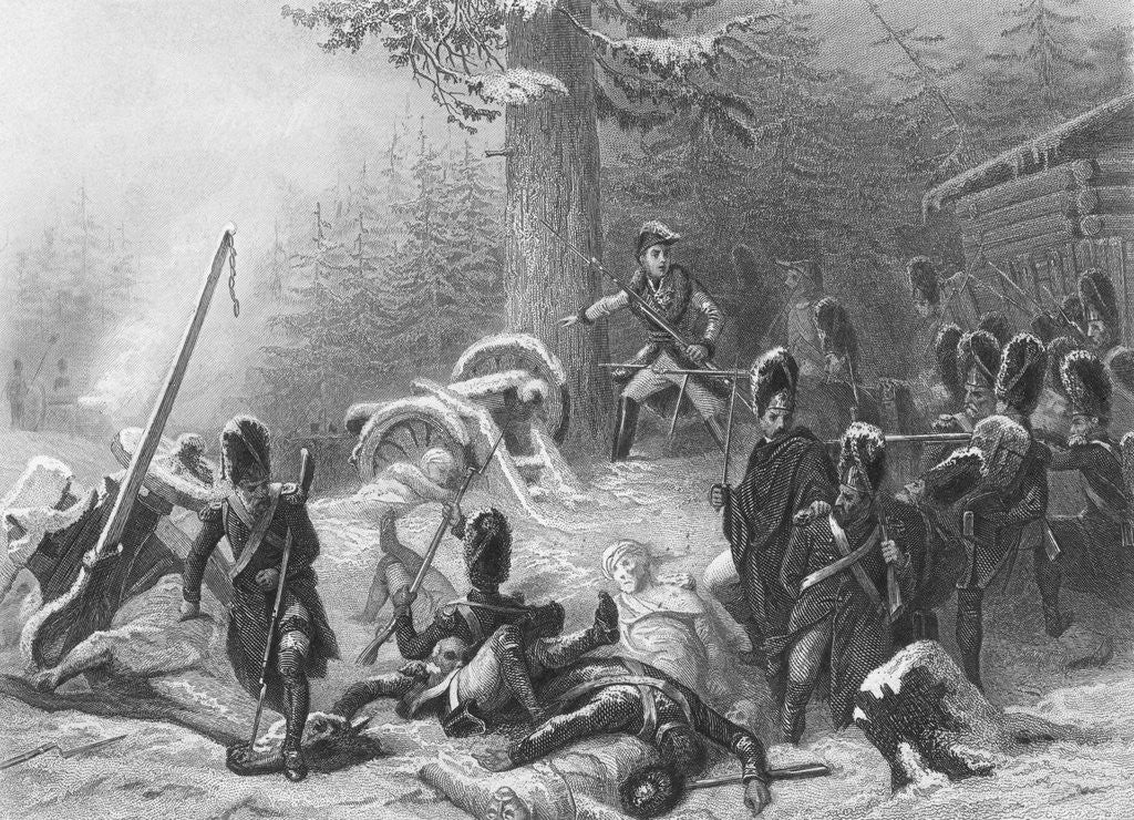 Detail of Marshal Ney Leading Retreat by Anonymous