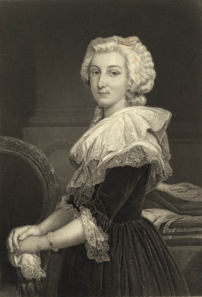 Detail of Portrait of Marie Antoinette Smiling by Anonymous