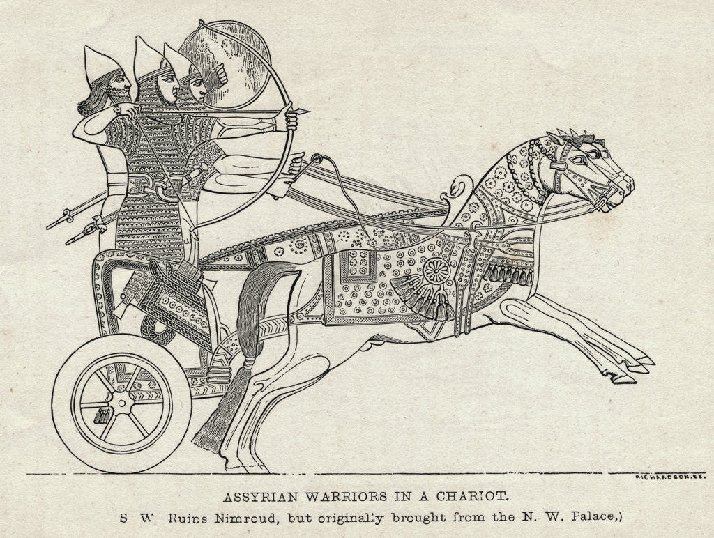Detail of Warriors in a Chariot by Anonymous