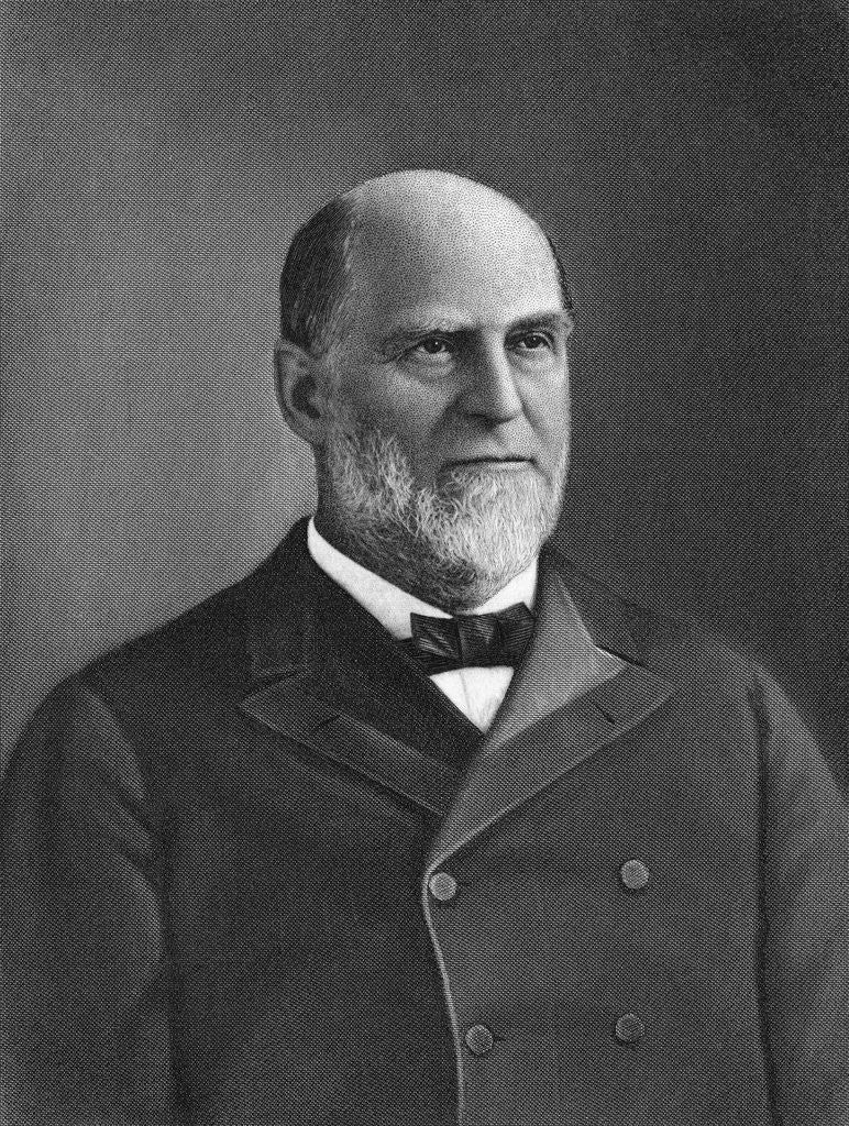 Detail of Portrait of Oakes Ames by Anonymous