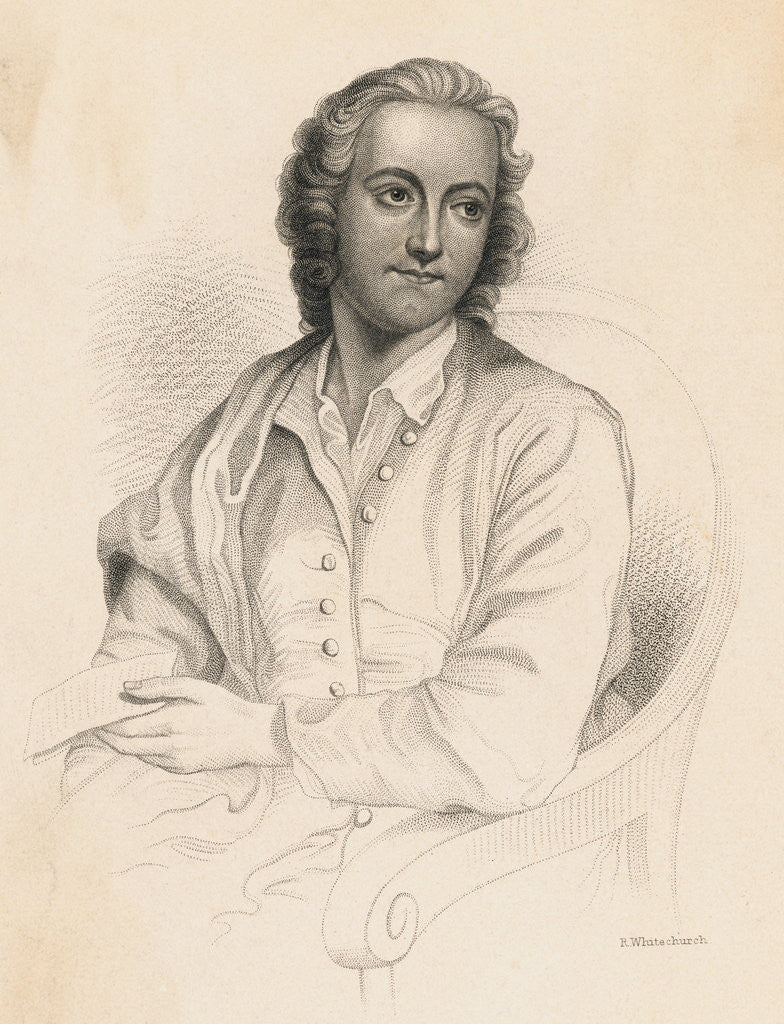 Detail of Portrait of Thomas Gray by Anonymous