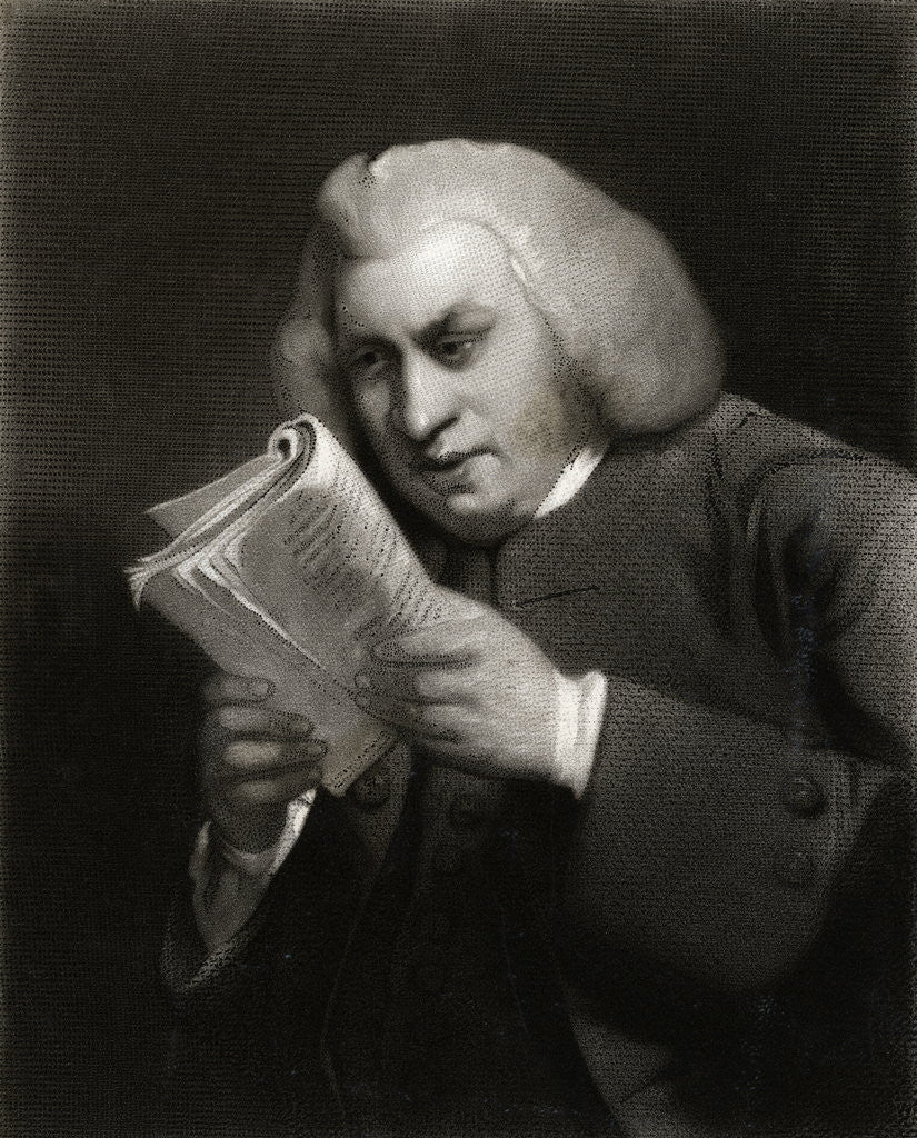 Detail of Samuel Johnson Reading Book by Anonymous