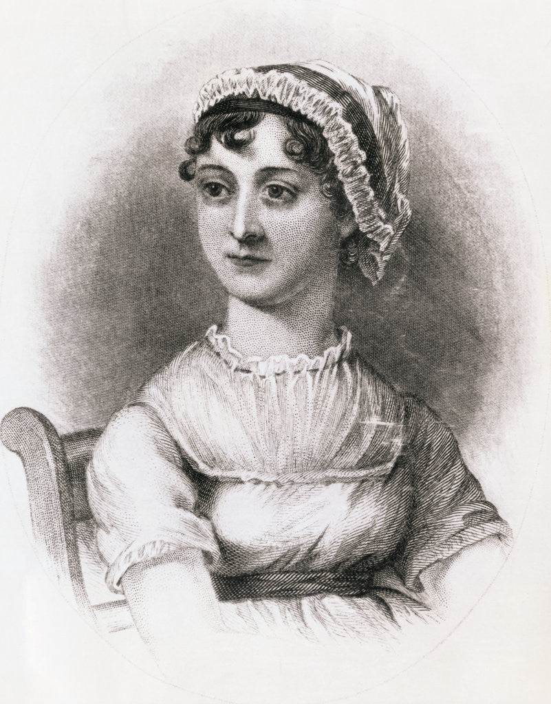 Detail of Portrait of Jane Austen by Anonymous