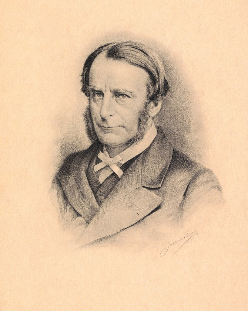 Detail of Portrait of English Writer Charles Kingsley by Anonymous