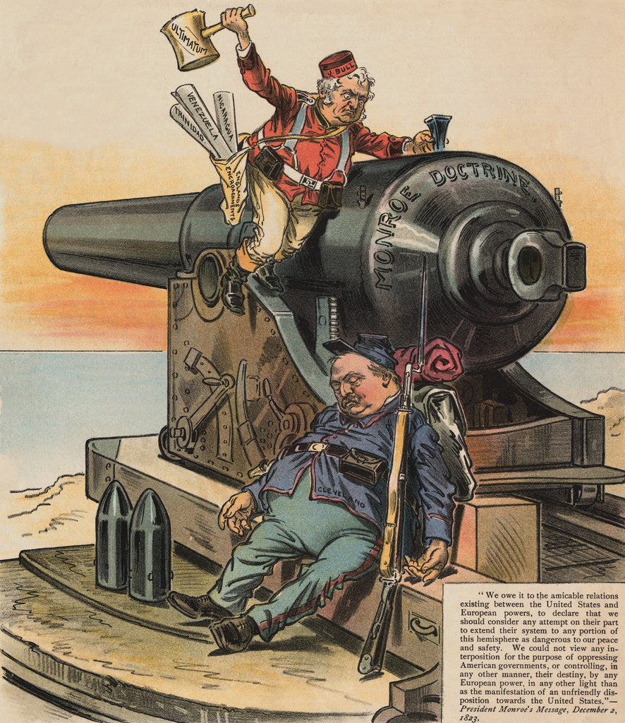 Detail of Political Cartoon Depicting Grover Cleveland Sleeping by Anonymous