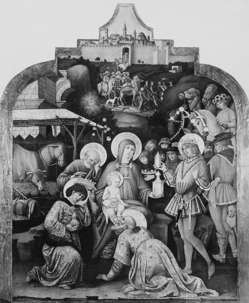 Detail of Illustration of Citizens Paying Tribute to Infant King by Anonymous