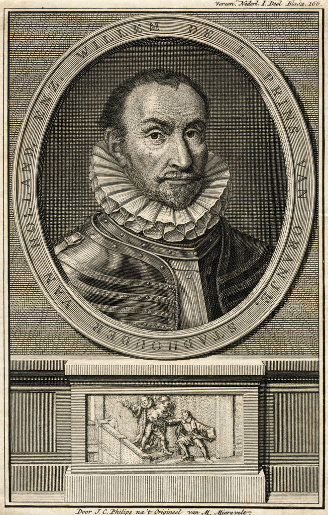 Detail of Portrait of William I Prince of Orange by Anonymous