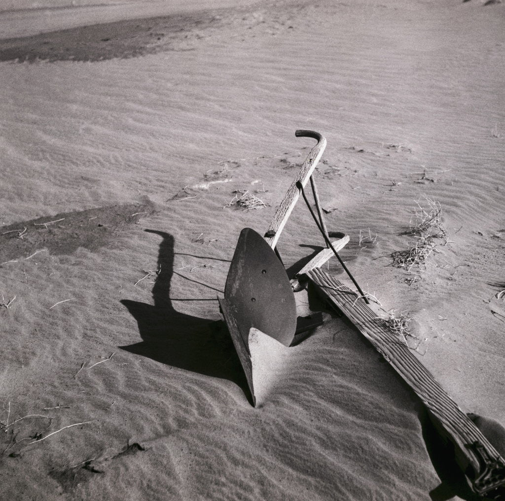 Detail of Sand Covering Plow by Corbis