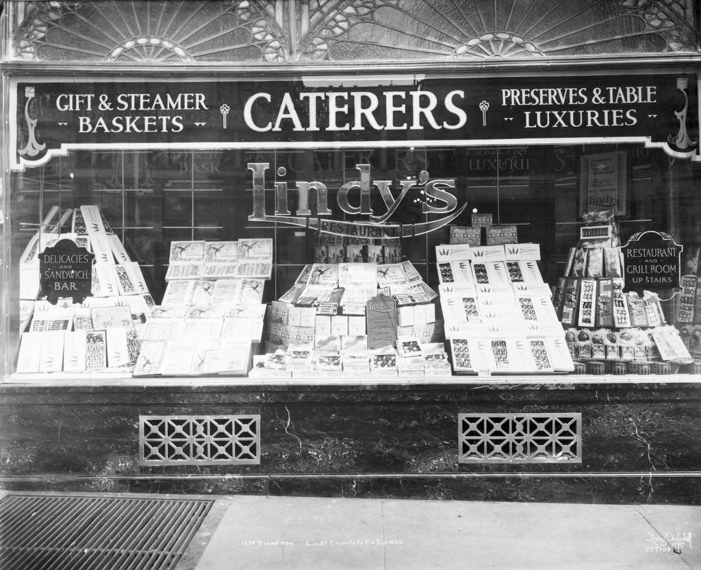 Detail of Lindy's Caterers and Restaurant by Anonymous