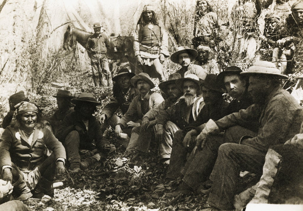 Detail of Geronimo Meeting with General Crook by Anonymous