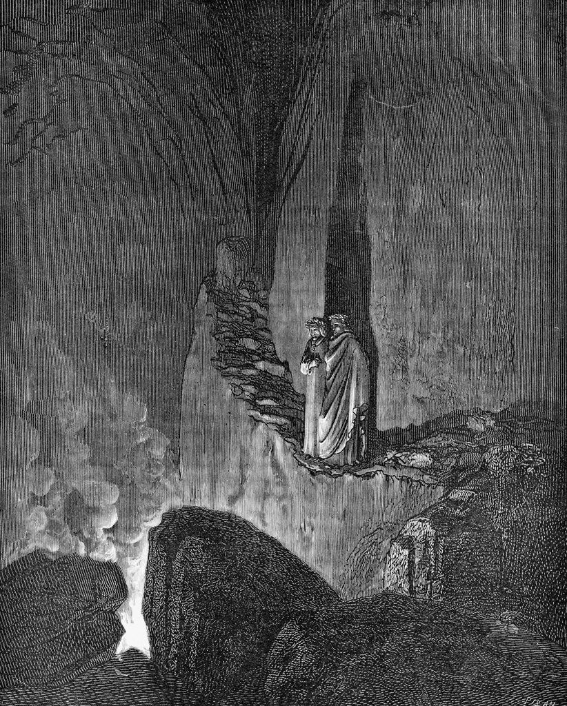 Detail of Illustration from Inferno by Dante by Corbis
