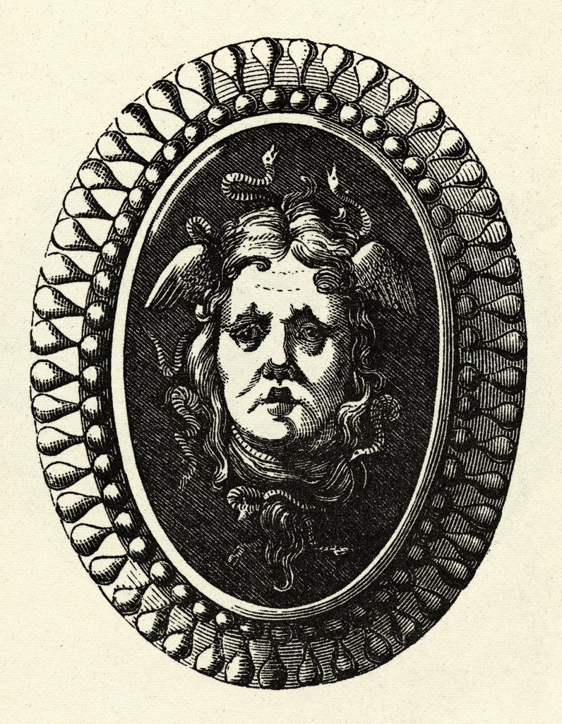 Detail of Head of Medusa on Shield by Corbis