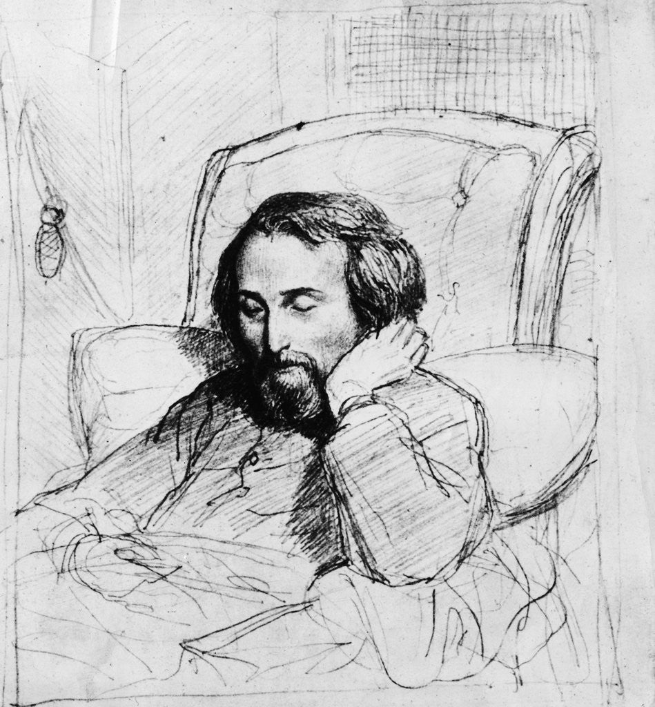 Detail of Portrait of Heinrich Heine by Anonymous