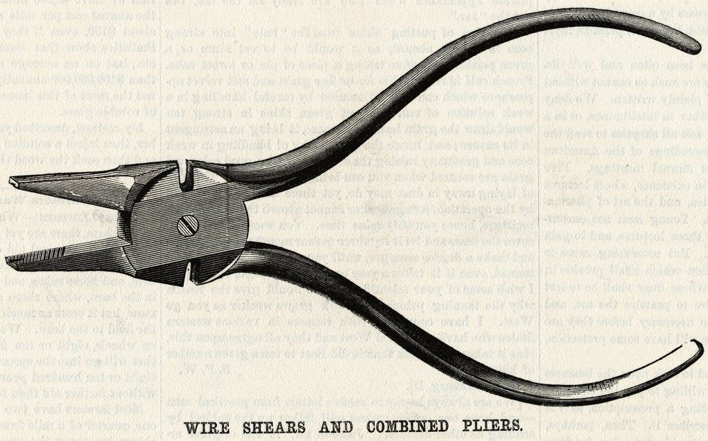 Detail of Wire Shears and Combined Pliers by Anonymous