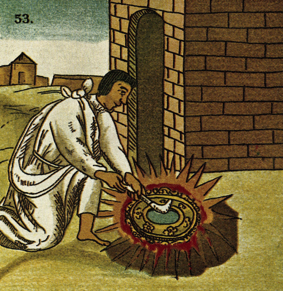 Detail of Gold Object Being Polished by Anonymous