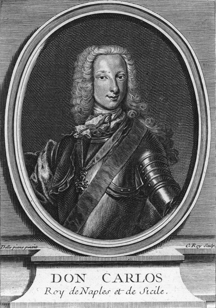 Detail of Portrait of Spanish King Don Carlos by Anonymous