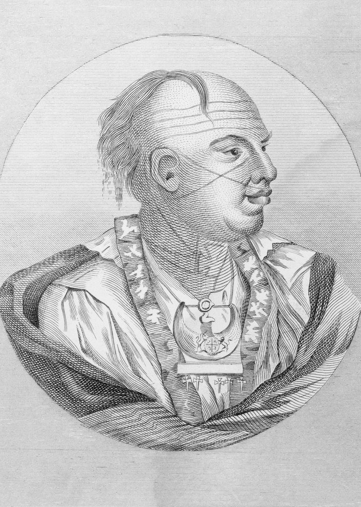Detail of Chief of the Cherokees by Anonymous