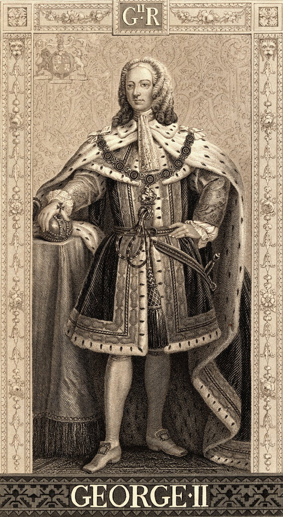 Detail of King George II by Anonymous