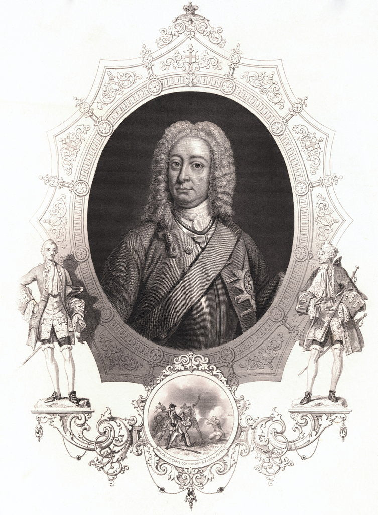 Detail of King George II by Anonymous