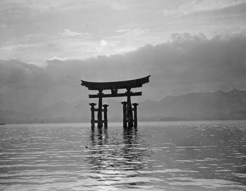 Detail of View of Torii in the Sea by Corbis