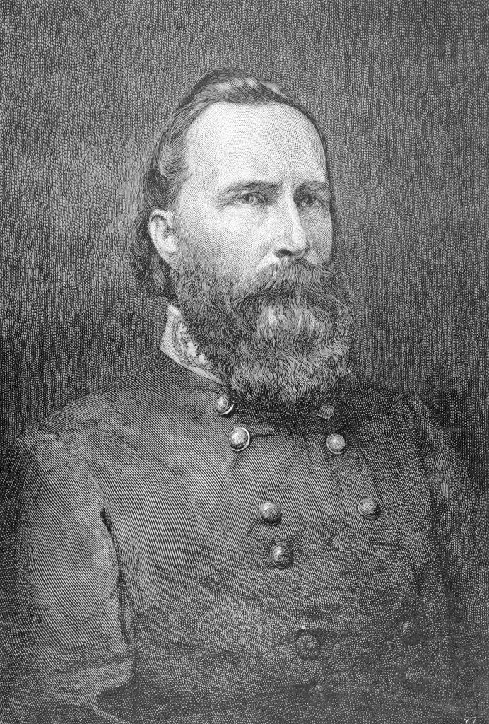 Detail of Portrait of Military Officer James Longstreet by Anonymous