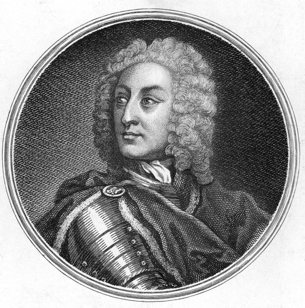 Detail of Portrait of James Edward Oglethorpe by Anonymous