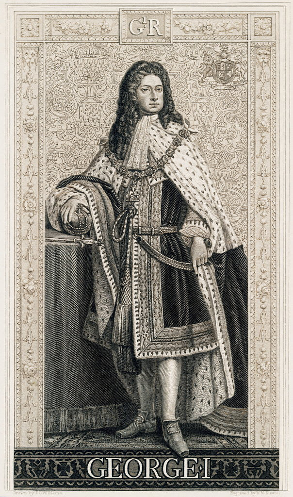 Detail of King George I by Anonymous