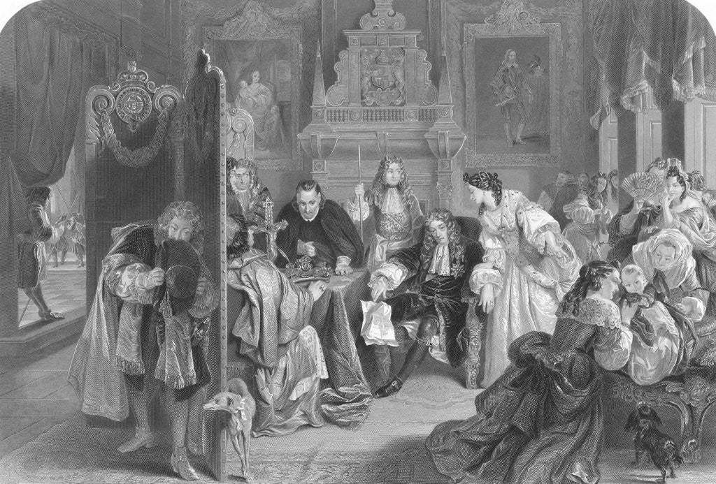 Detail of James II Collapsed in Chair by Anonymous