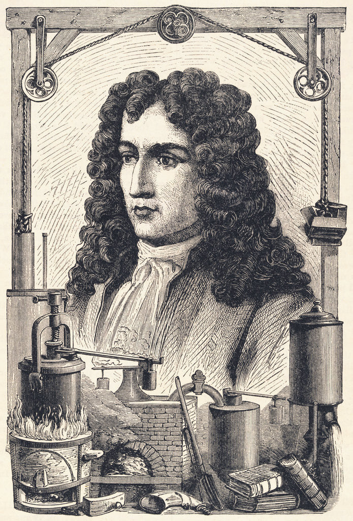 Detail of Physicist Denis Papin by Anonymous