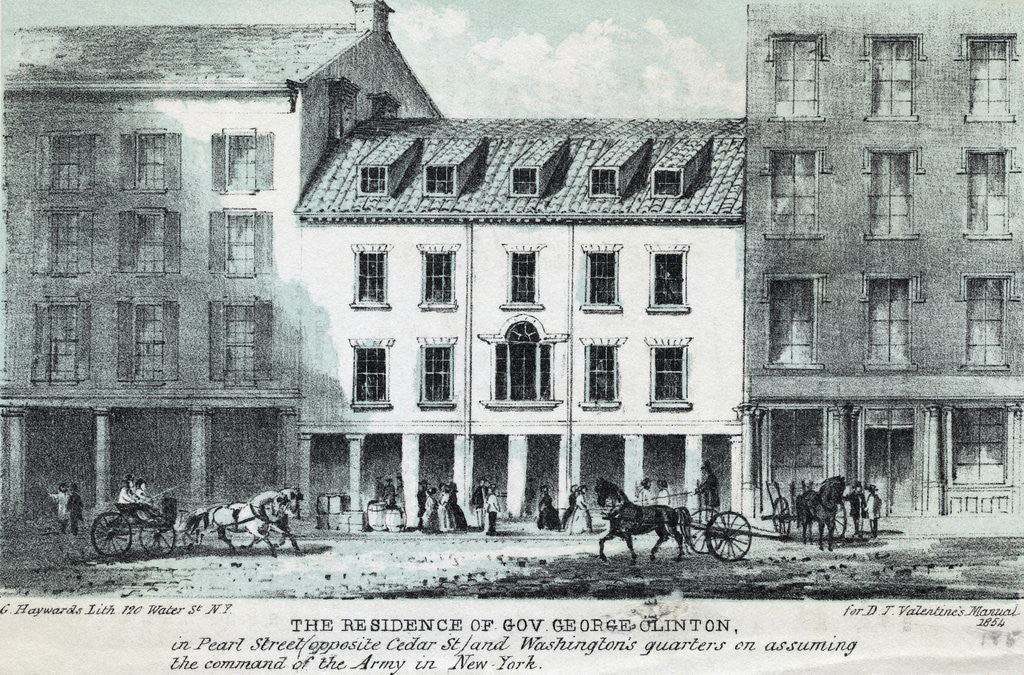 Detail of Exterior of Gov. George Clinton's House by Anonymous