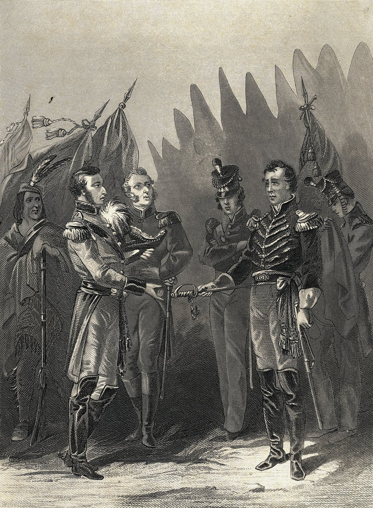 Detail of William Hull Surrenders Detroit 1812 by Anonymous