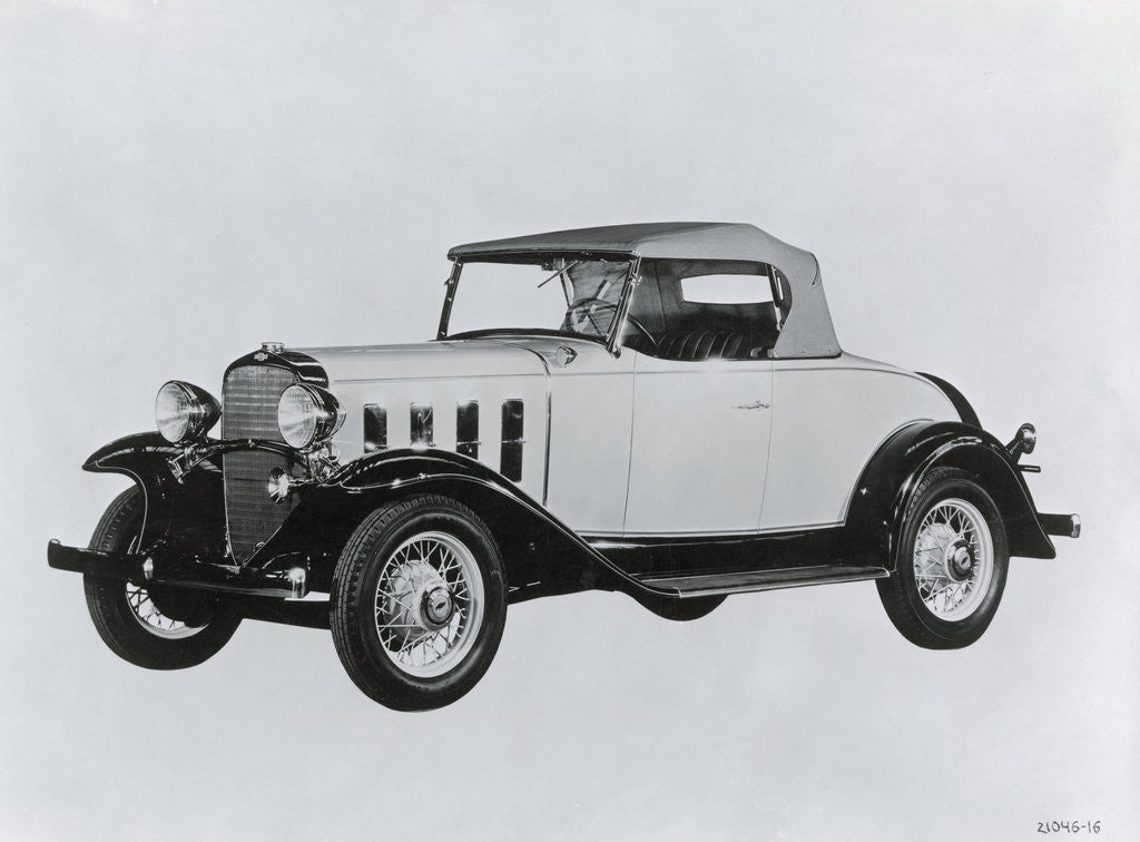 Detail of Portrait of the Chevrolet Roadster by Anonymous