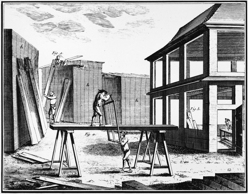 Detail of Carpenters by Anonymous