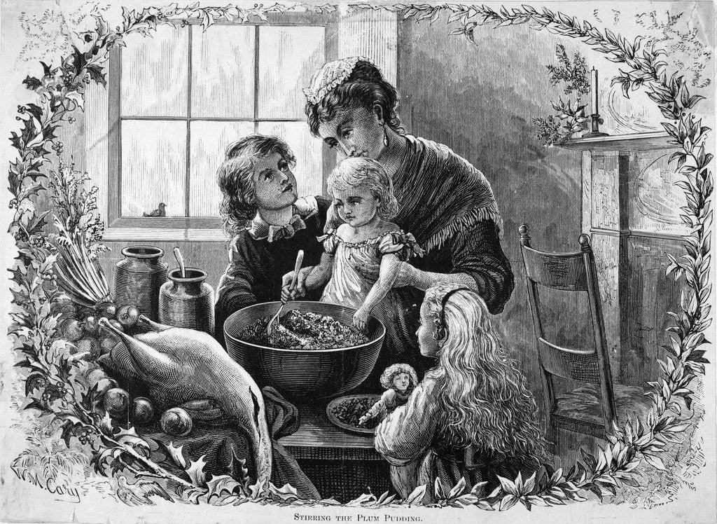 Detail of Stirring plum pudding by Anonymous