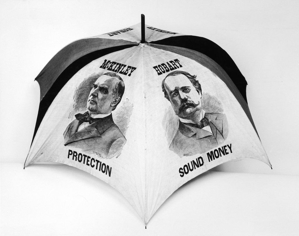 Detail of McKinley and Hobart Campaign Unmbrella by Anonymous