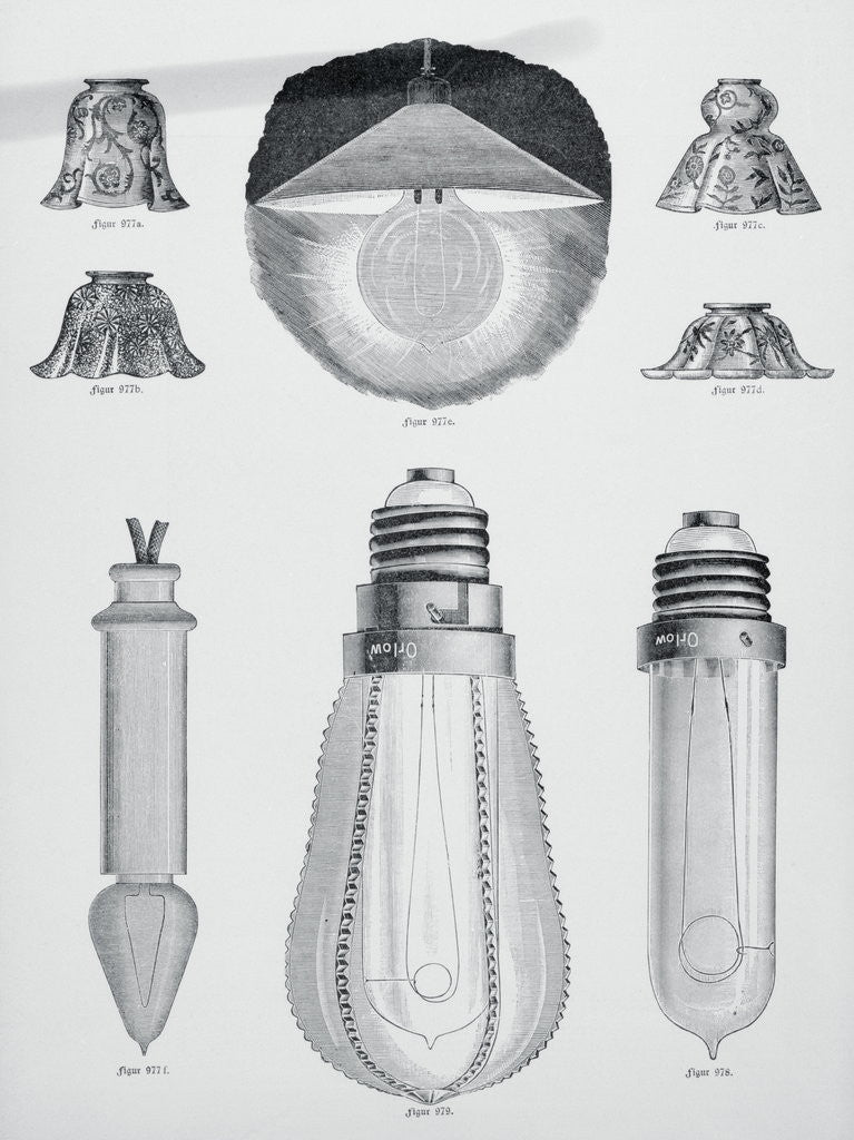 Detail of Light Bulbs on Display by Anonymous