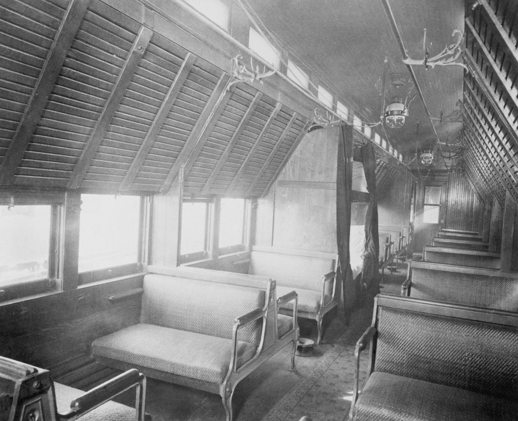 Detail of Interior of Pullman Railroad Car by Anonymous
