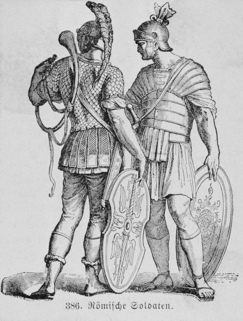 Detail of Portrait of Roman Soldiers by Anonymous