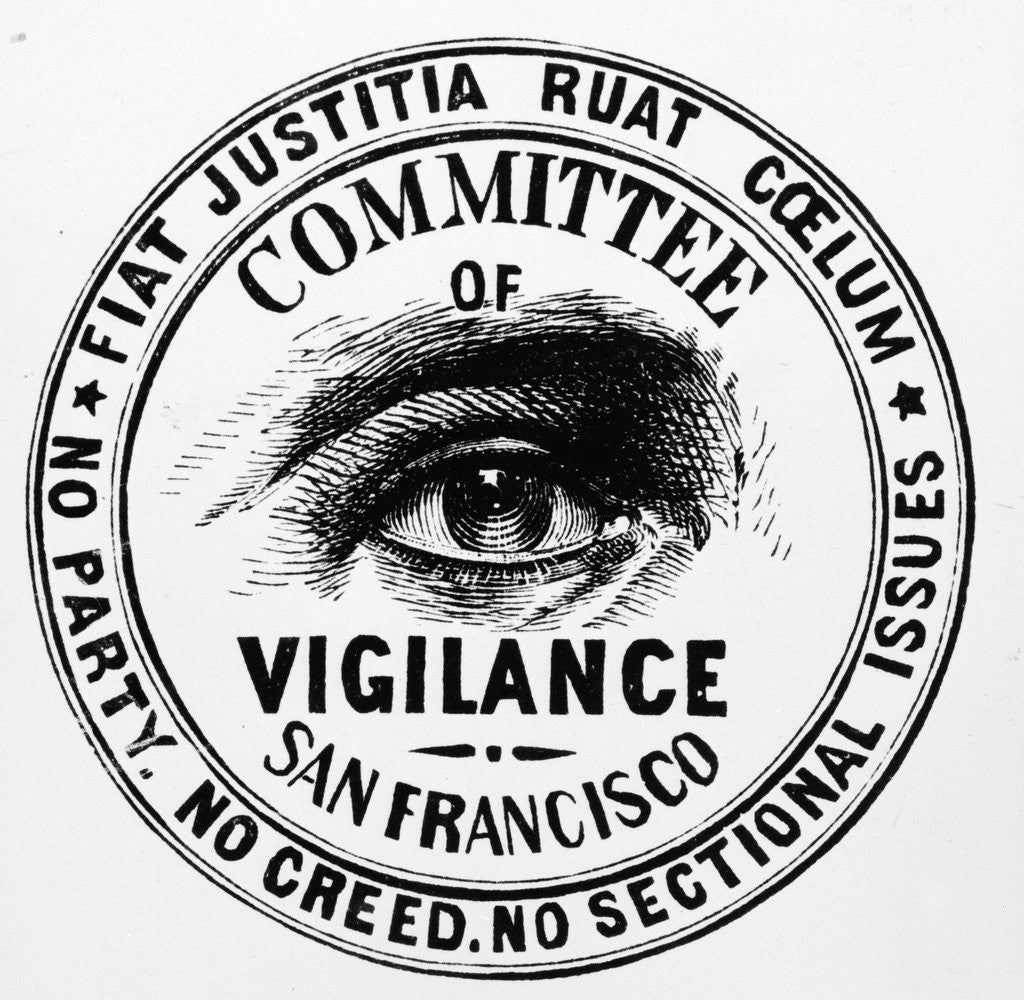 Detail of Seal of the California Vigilance Committee by Anonymous