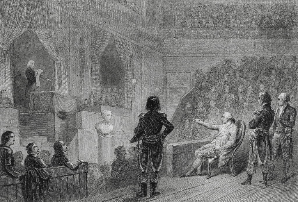 Detail of Illustration of King Louis XVI at Conference by Anonymous
