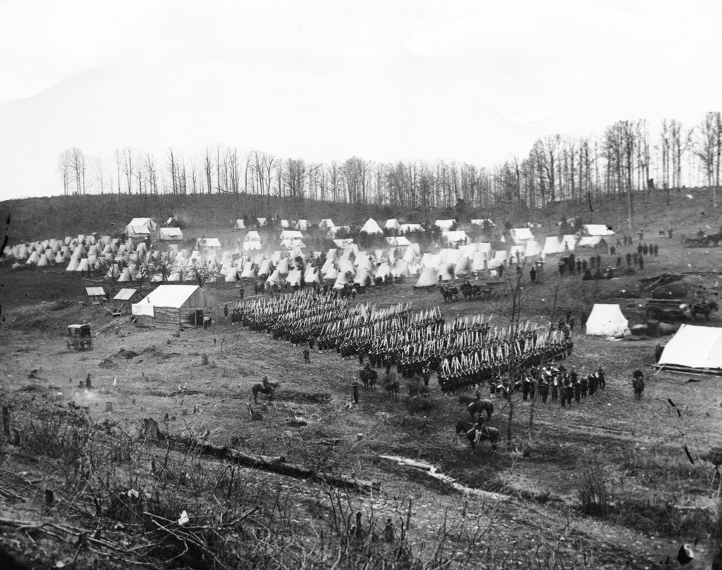 Detail of Union Soldiers Drilling by Anonymous