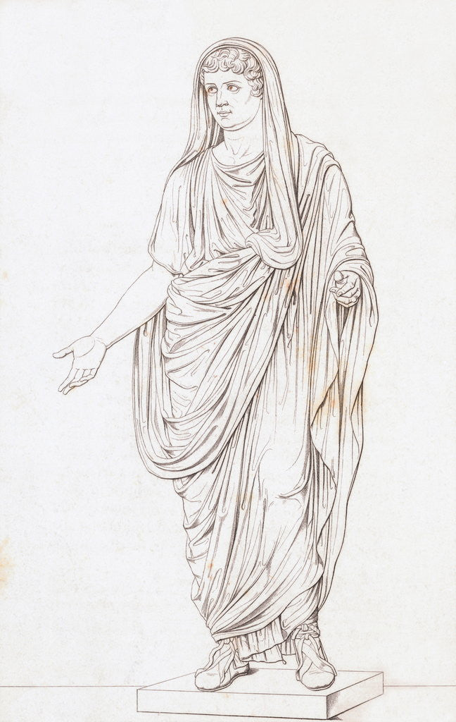 Detail of Drawing of Nero by Anonymous