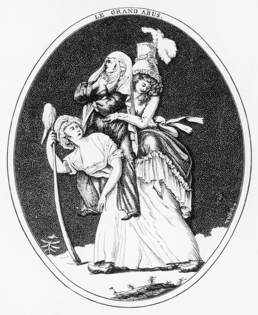 Detail of The Great Abuse Engraving by Anonymous