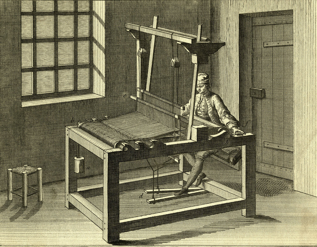 Detail of Cotton Weaver by Anonymous